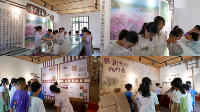 小学生参观三湾文化展示馆