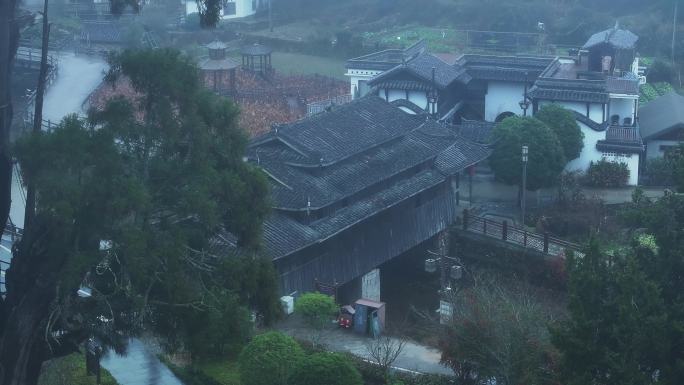 丽水景宁云中大漈时思寺航拍