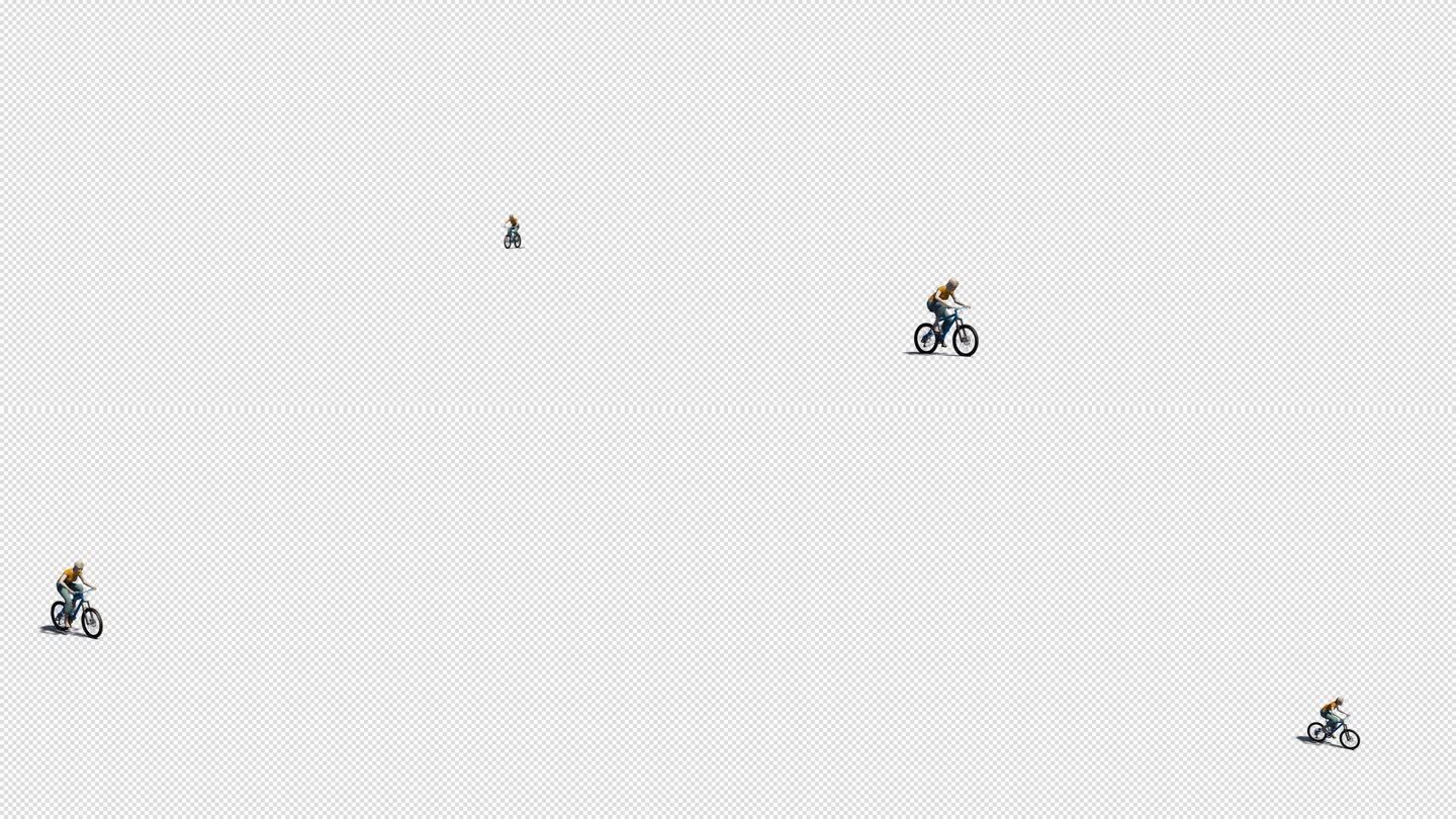 骑自行车透明通道