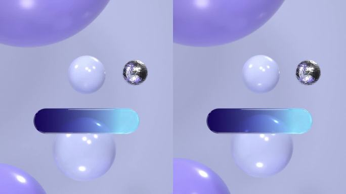 蓝紫色场景3d渲染抽象运动
