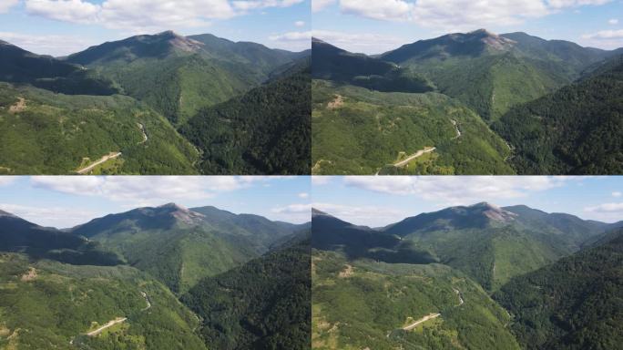 保加利亚斯维什尼克峰附近的皮林山鸟瞰图