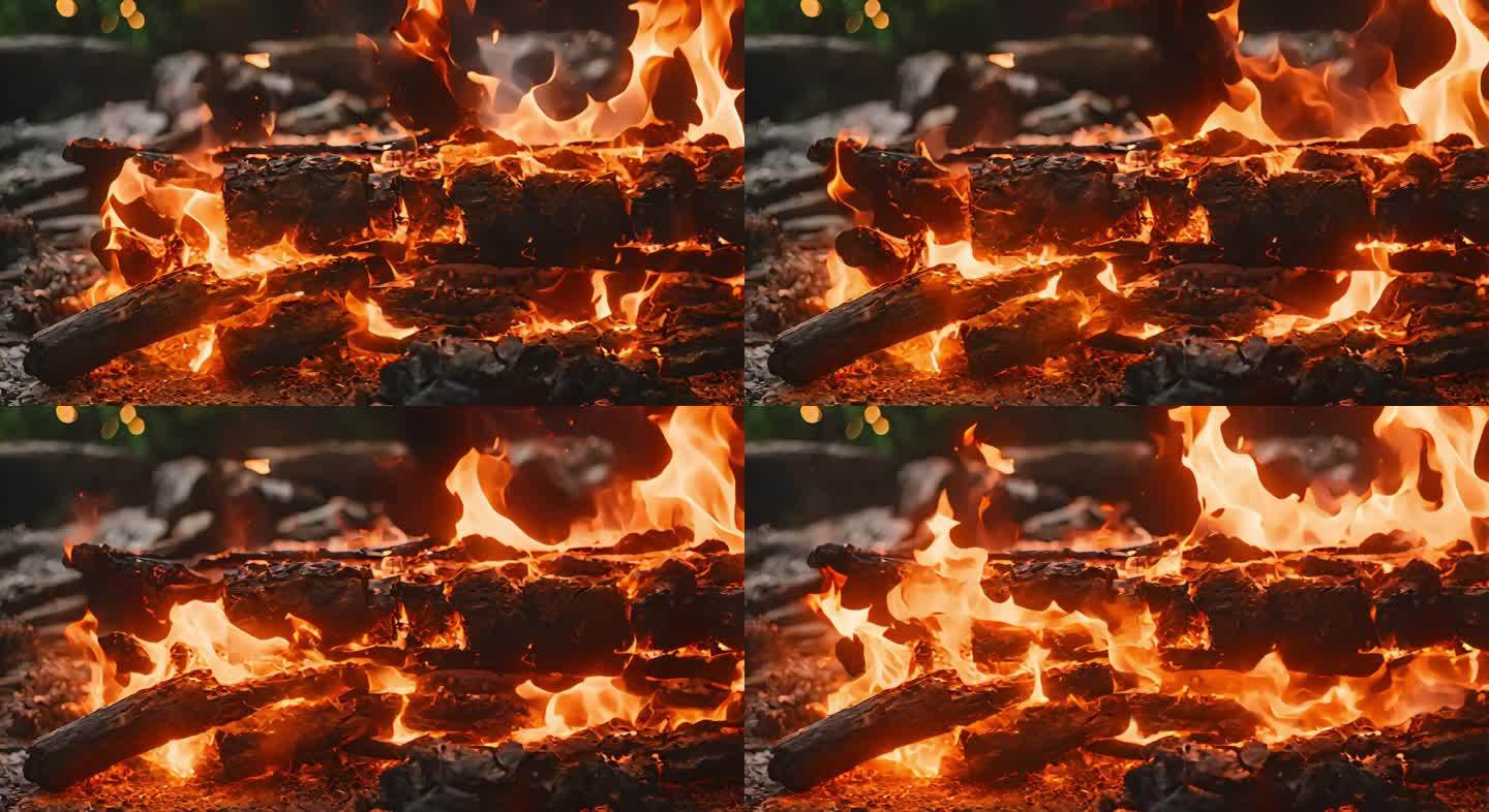火焰燃烧视频素材