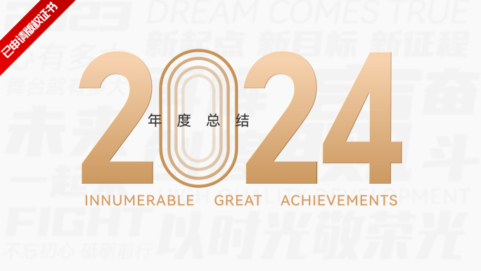 2024企业年报业绩展示数据展示