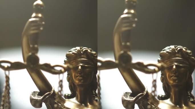 正义女神雕像-垂直视频