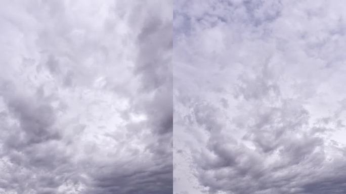 一场风暴过后，沙漠上空的云层在天空中盘旋