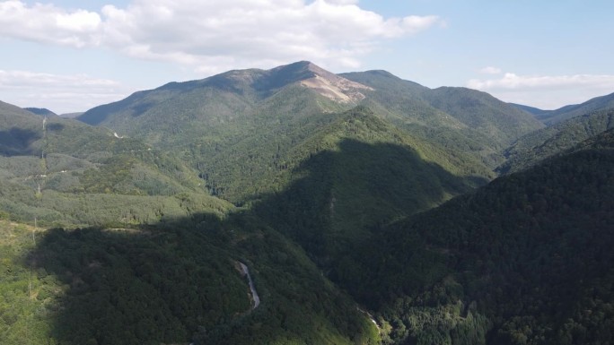 保加利亚斯维什尼克峰附近的皮林山鸟瞰图