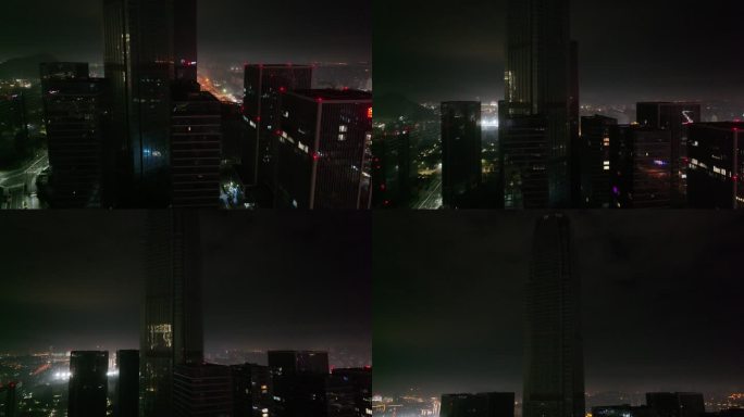 台州天盛中心夜景航拍