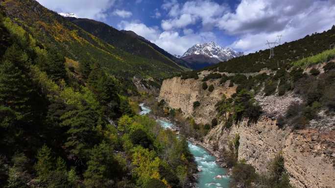 西藏察隅县桑曲河清水河大峡谷