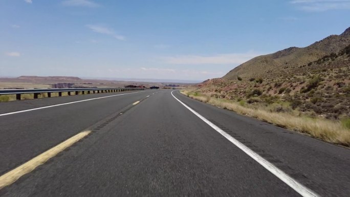 驾驶板大峡谷东缘沙漠视图博士东向多镜头组06前视图小科罗拉多河峡谷亚利桑那州