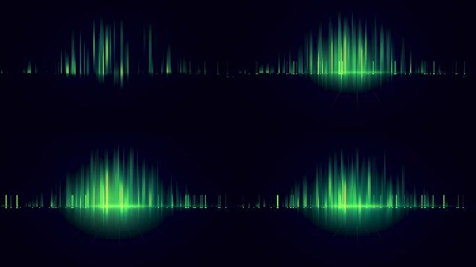 抽象音乐振动的声音波形。想象未来的声波