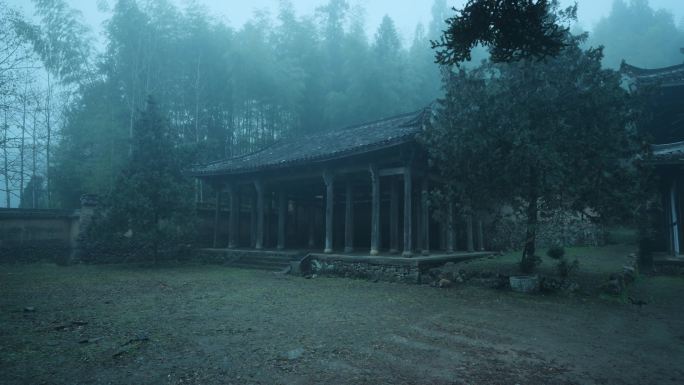 丽水景宁古建筑旅游景点时思寺