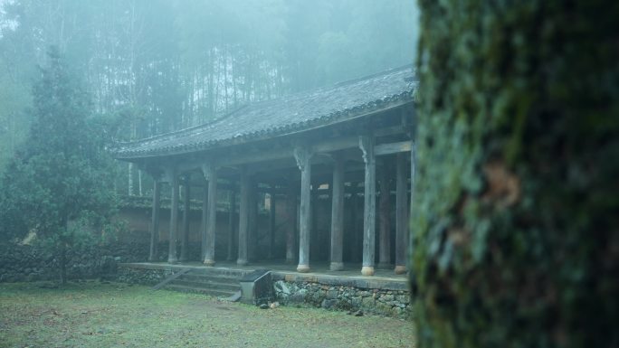 丽水景宁古建筑旅游景点时思寺