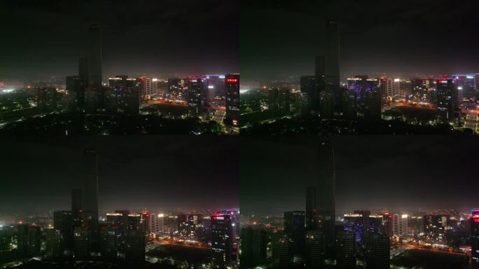 台州天盛中心夜景航拍