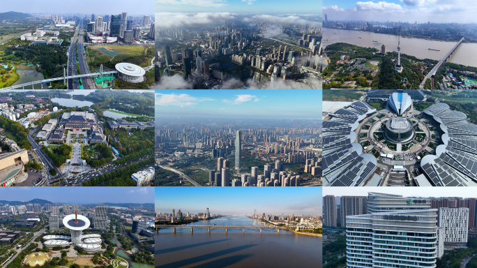 4K超长武汉地标航拍合集武汉城市宣传片