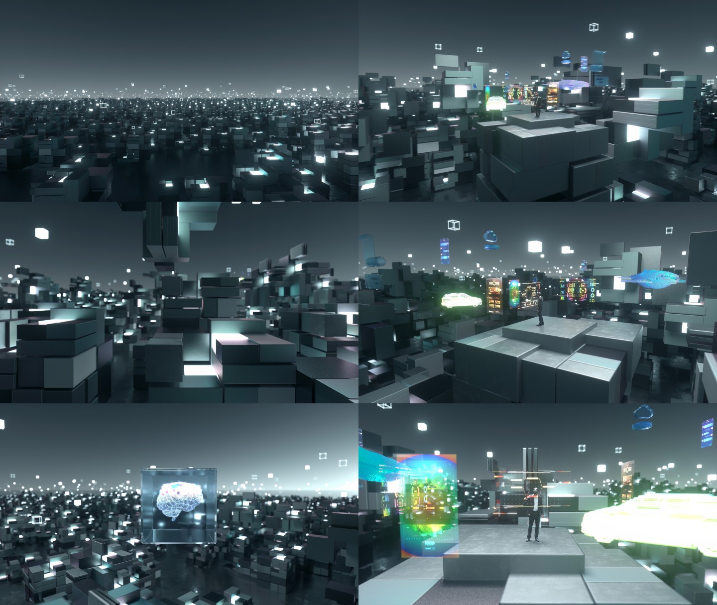 VR元宇宙未来科技视频C4D+AE工程