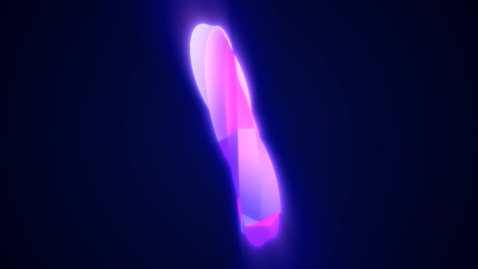 抽象的紫色能量魔法明亮发光的旋转线环，背景