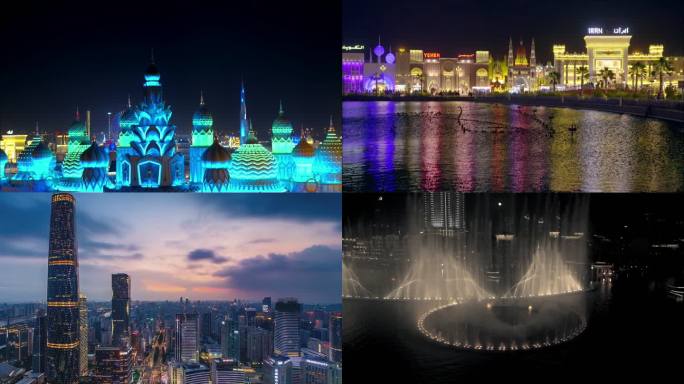 迪拜城市宣传片 夜景
