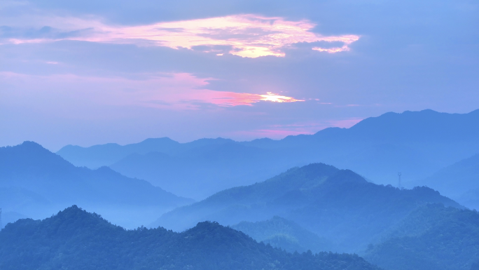 4K山峰山川日出夕阳晚霞唯美景色