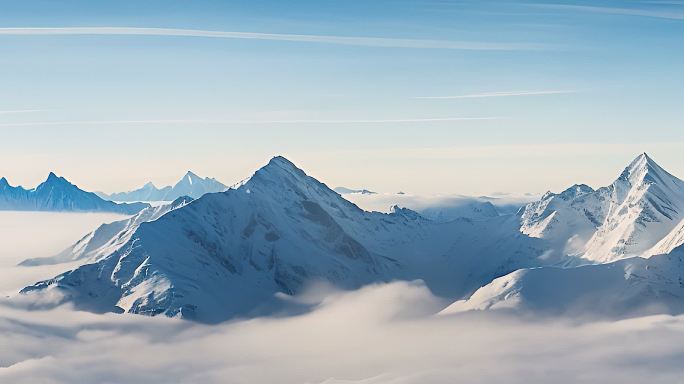 4K宽屏唯美壮阔雪山流云②