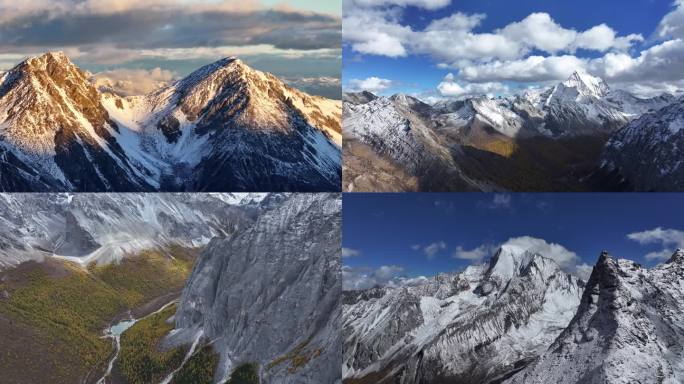 稻城亚丁雪山秋景合集