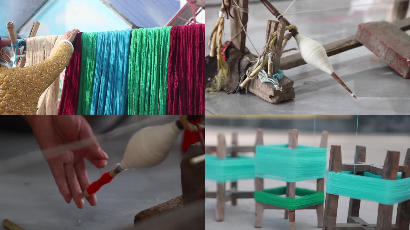 织布机老棉布——鲁锦