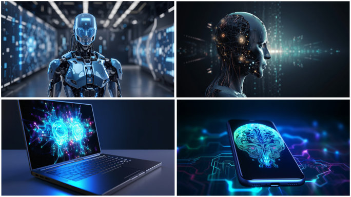 AI人工智能科技未来创新数字网络智慧大脑