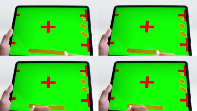 操作平板屏幕替换绿屏