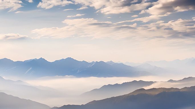 4k宽屏壮观山脉天空流云⑥