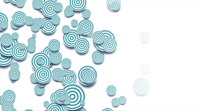 蓝白圆抽象技术几何运动背景