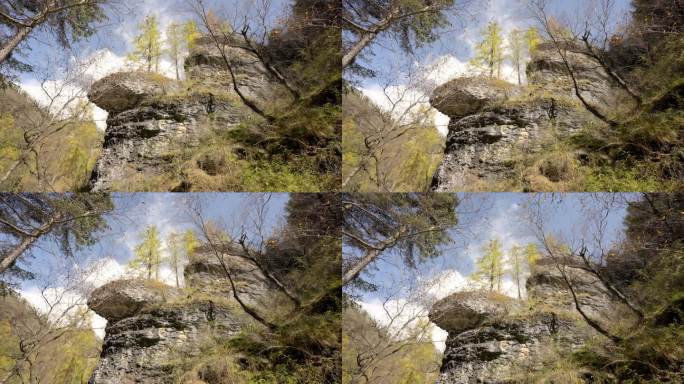 风景 大峪沟 景区 植被 山脉 秋季