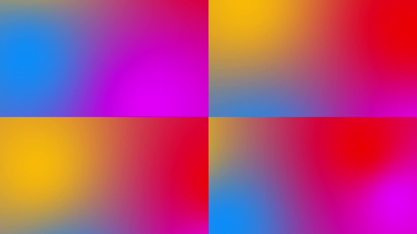 动态图形动画平滑彩虹背景环图案设计柔和的颜色视觉数字效果背景橙红蓝粉4K