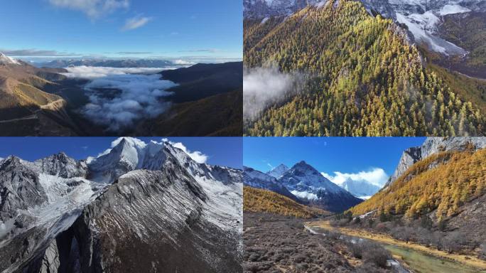 稻城亚丁雪山秋景合集