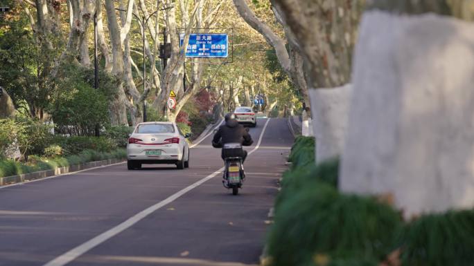 城市清晨 马路街景