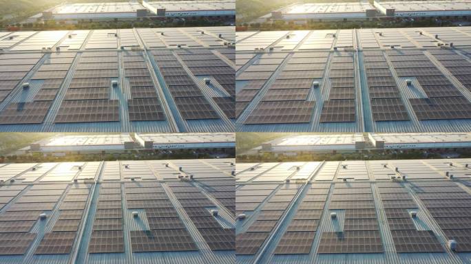 物流和配送仓库由太阳能电池板供电