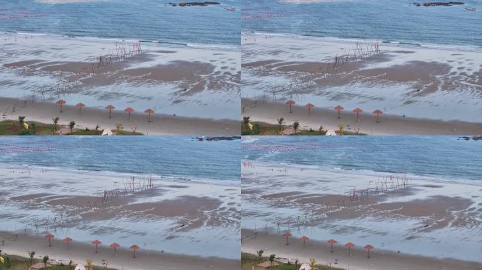 福建省漳州市漳浦县七星海景区海景航拍