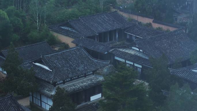 丽水景宁云中大漈时思寺航拍