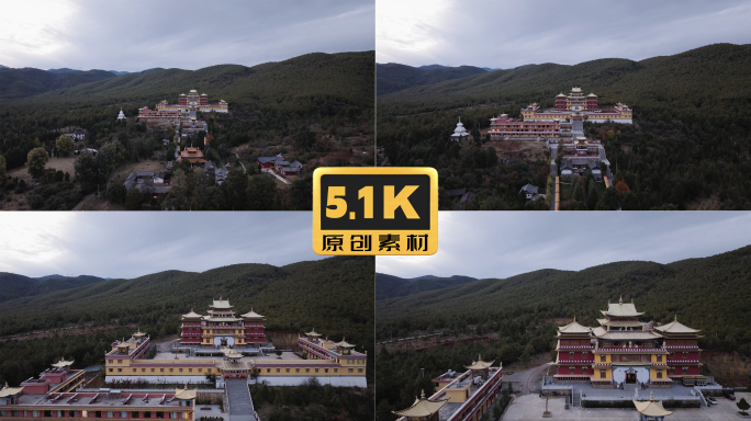 5K-云南丽江文笔寺庙，文笔峰佛教寺庙