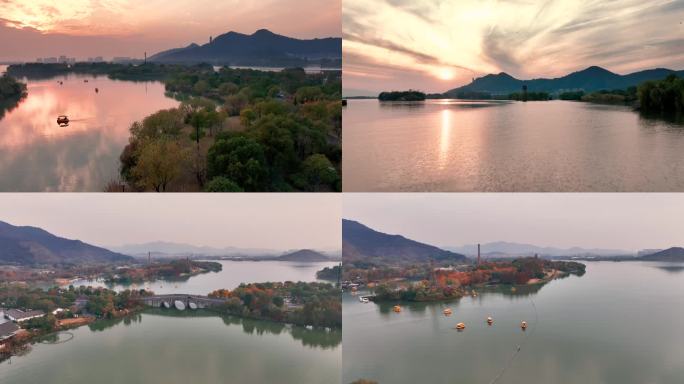 浙江杭州湘湖 4k航拍