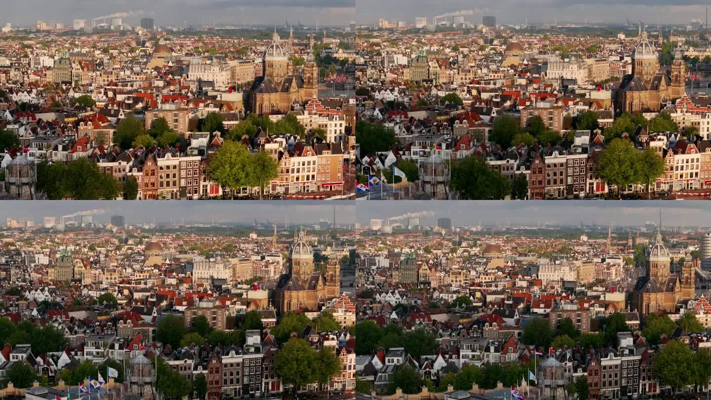 荷兰阿姆斯特丹国外外国视频素材城区城建