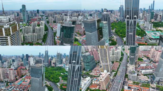 上海市黄浦区外滩陆家嘴明天广场高楼大厦延