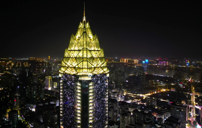 温州世贸大厦夜景