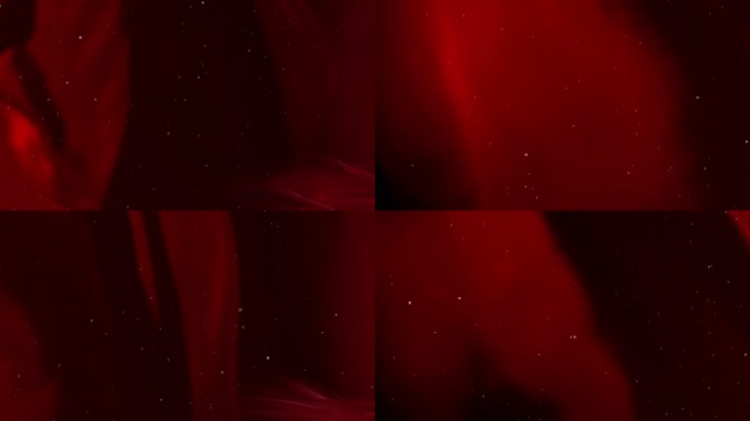 红色红绸粒子视频背景