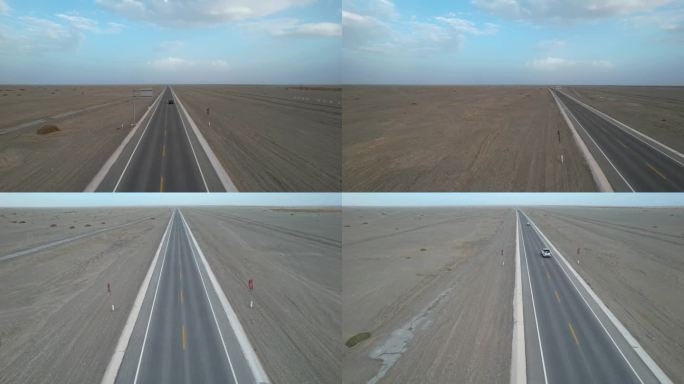 沙漠公路，戈壁公路，笔直沙漠公路，旅行