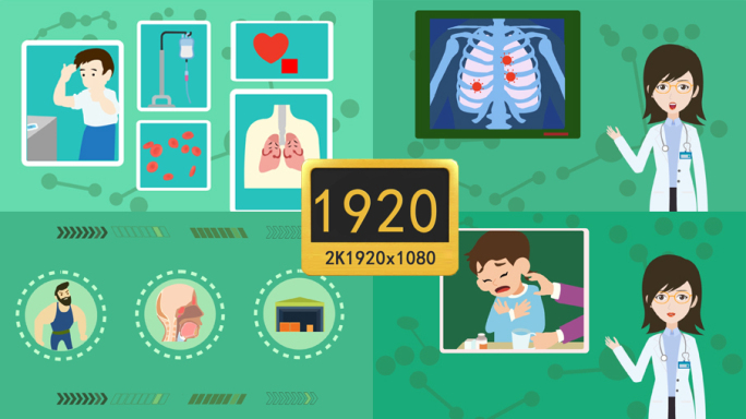 原创支原体肺炎无字幕ae模板