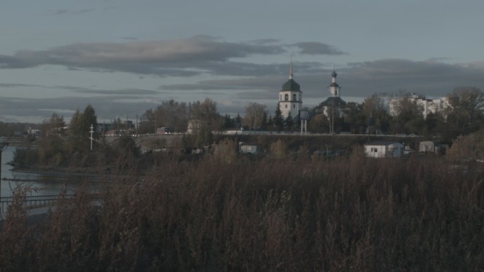 俄罗斯西伯利亚城市建筑穹顶