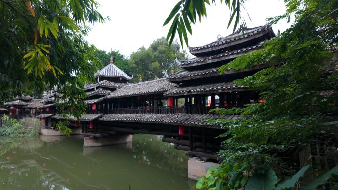 广西南宁博物馆文物苑风雨桥