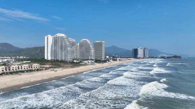 沿海城市高楼大厦