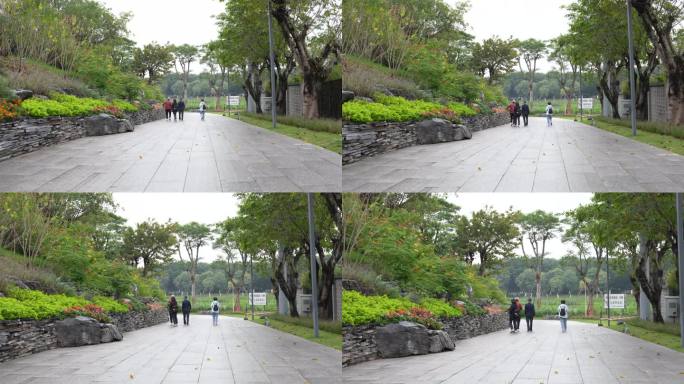 8K实拍，羊城广州新文化馆入口一景。