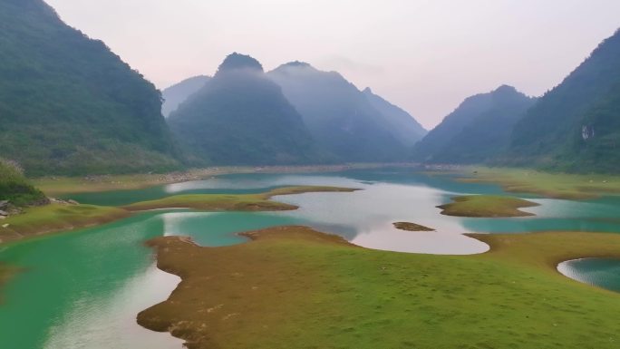 山水更望湖美景清晨