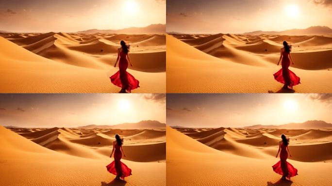 4k沙漠沙子背景03